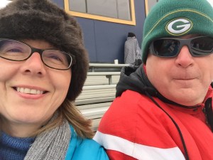 Hats, scarves, gloves, boots and blankets kept us (kind of) warm at Wednesday's soccer game.