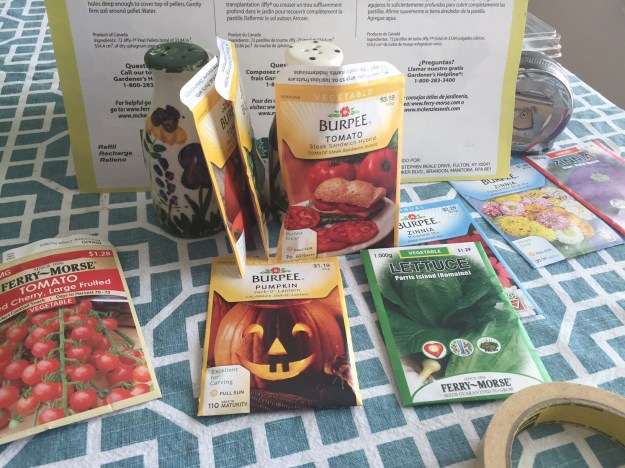 Tomatoes, pumpkins, lettuce and, of course, zinnias.