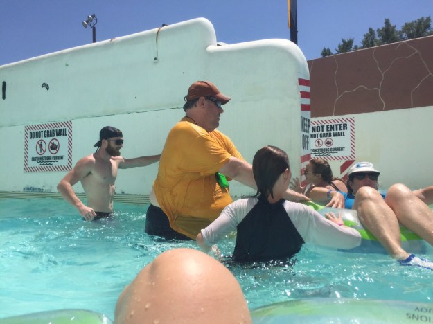 My version of a celebrty sighting. Up close, the guy on the far left really did look like a younger Dale Earnhardt Jr. 