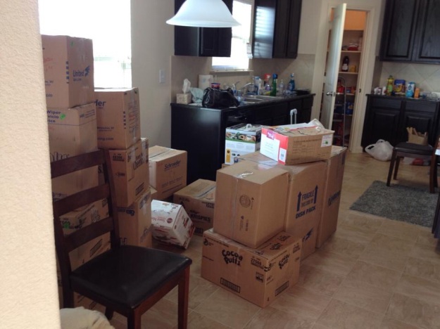There was a lot of unpacking to do after a cross-country move.