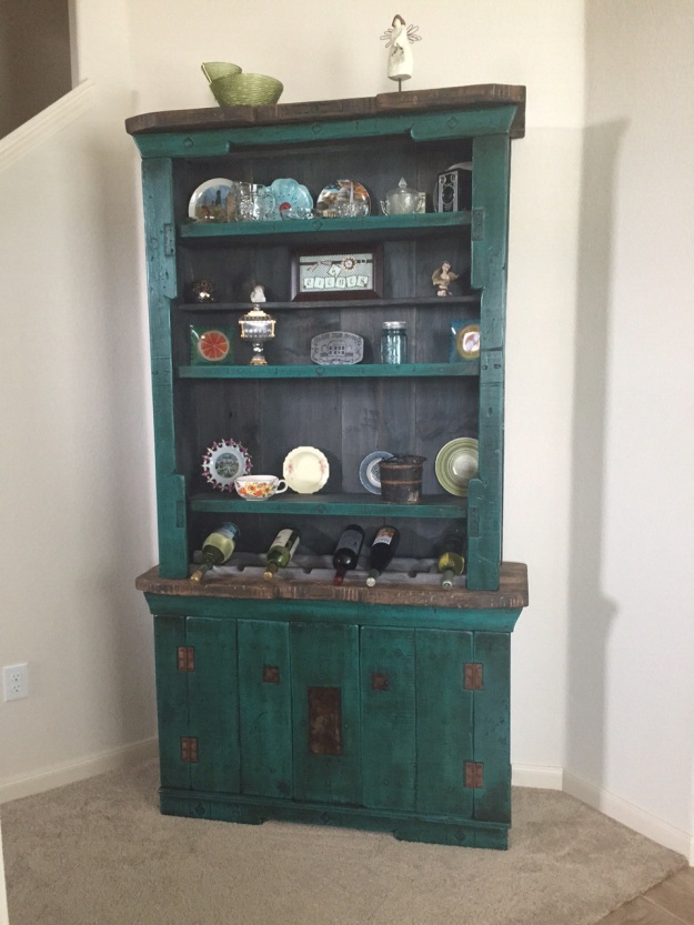 I love this cabinet/hutch we had made for our house.